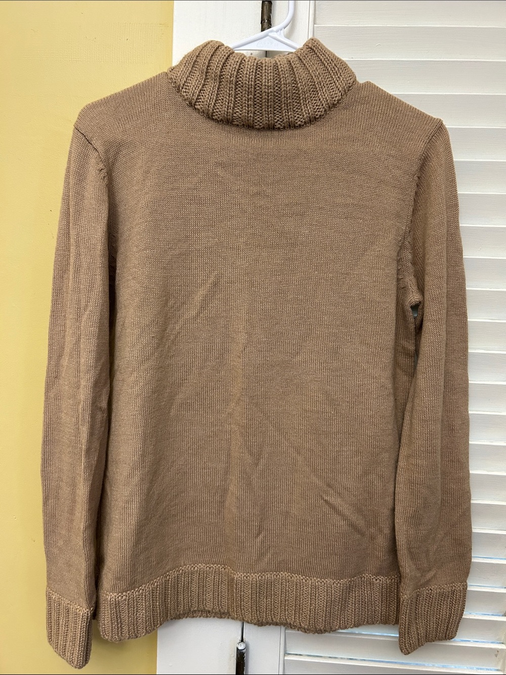 The Limited Men's Turtleneck Sweater in Camel Brown